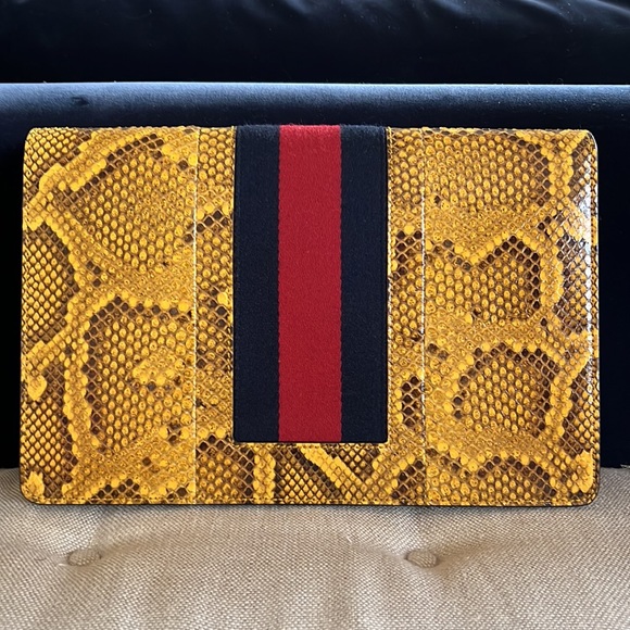 GUCCI broadway Python Leather Clutch Bag - Picture 9 of 9